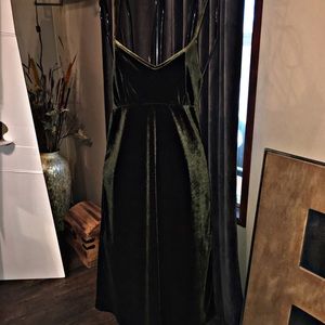 Tresics velvet midi dress